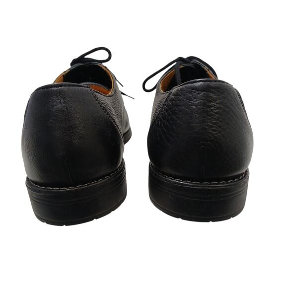 Sandro Moscoloni Dress Shoes Leather Oxfords Sz 10 EEE Black Pebbled Textured main image 6